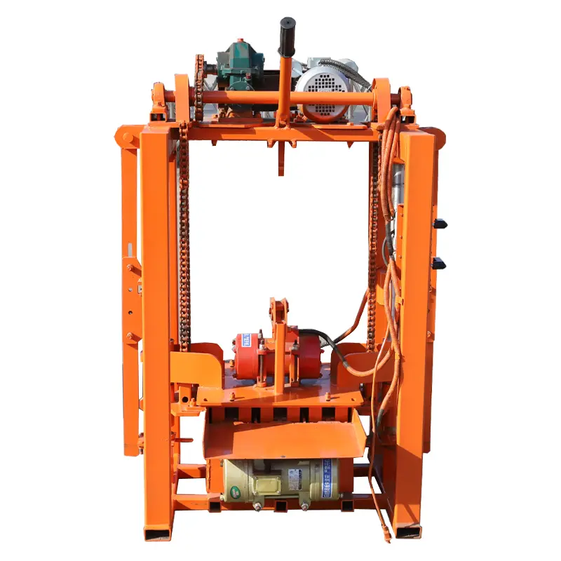 QM2-45 mesin pembuat bata/blok konkrit kecil separa automatik